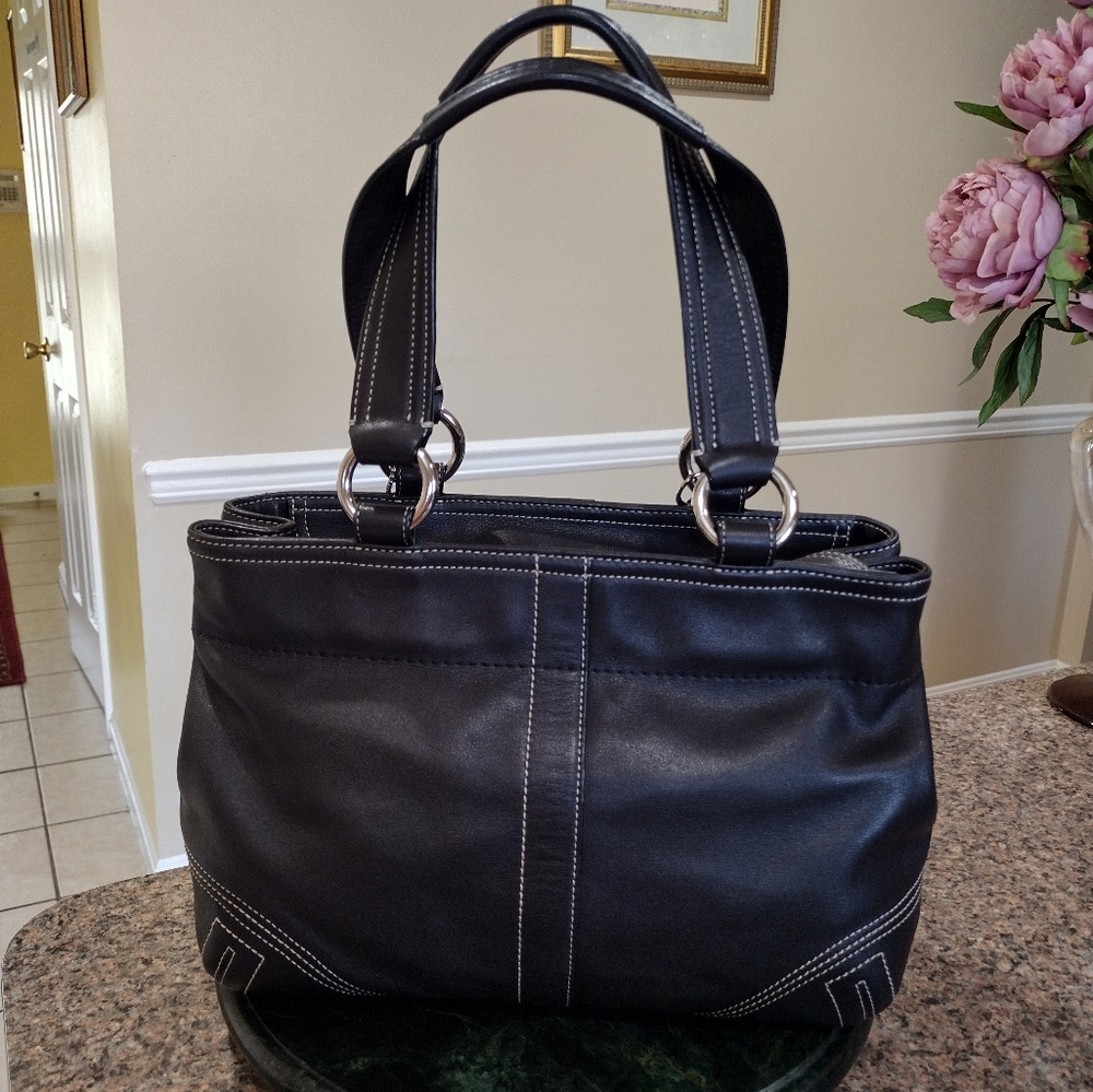 Coach Leather Soho Tote - Picture 4 of 17